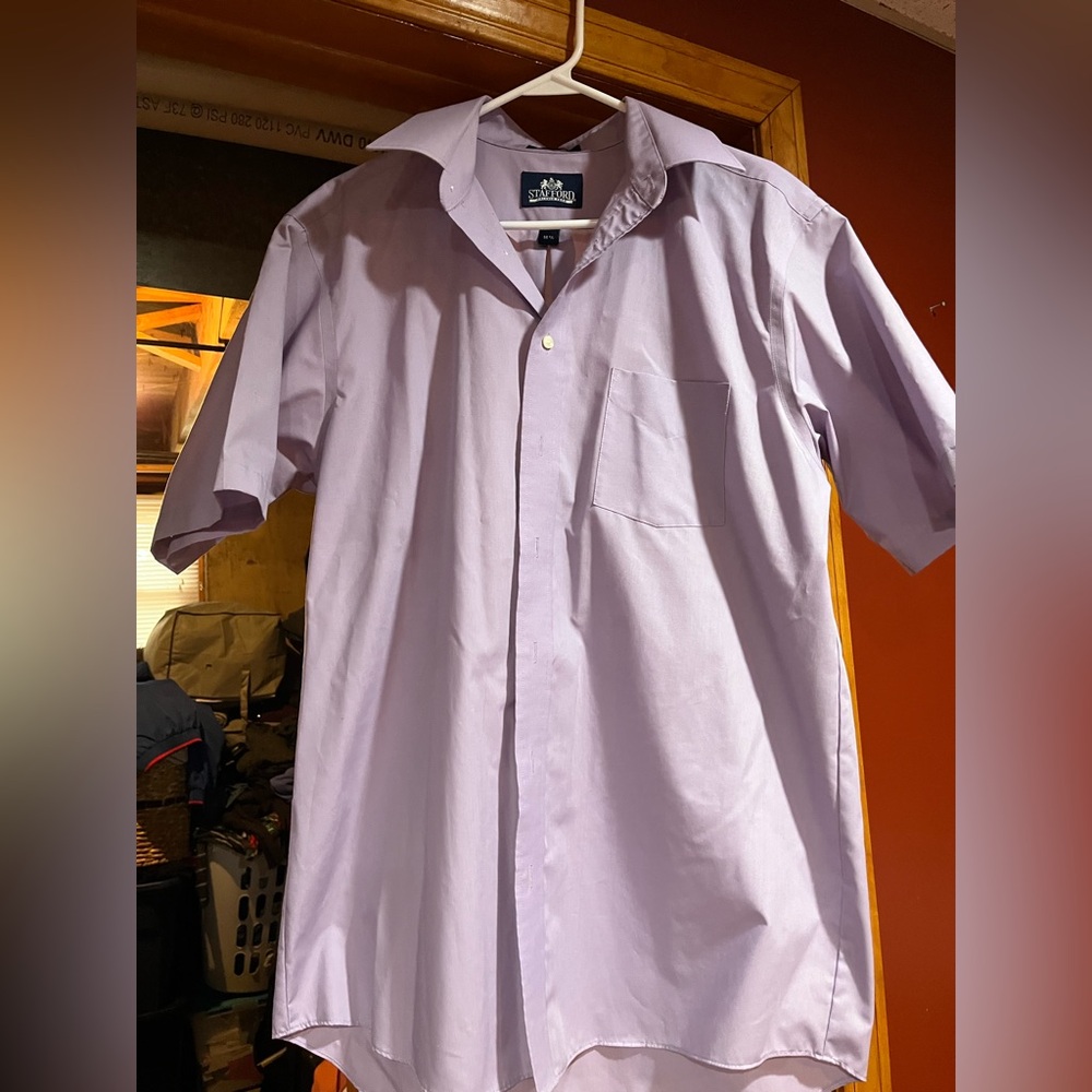 Men's Purple Short Sleeve Shirt
